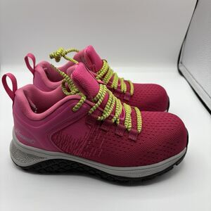 Thorogood Work Women Sz 5M Lace Up Low Sneaker Composite Toe AST Pink/Blush Shoe